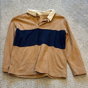 Jumping Beans Navy and Tan Long Sleeve